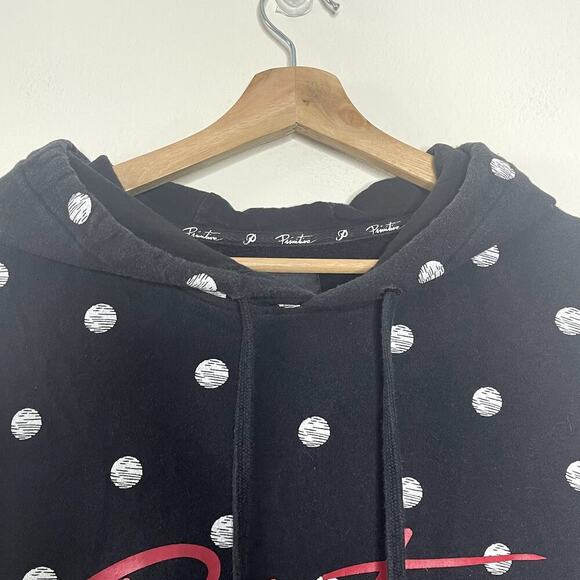 PRIMITIVE  SCRIBBLE POLKA DOT BLACK ‎ HOODIE SIZE M - Picture 3 of 8